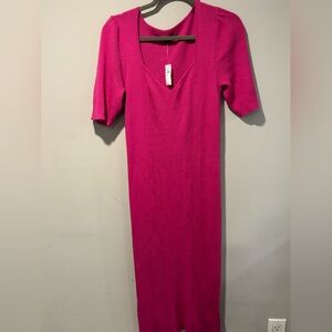 Elegant Pink Knit Dress gap nwts